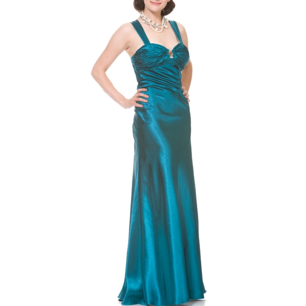 Long Satin Bridesmaid Dress